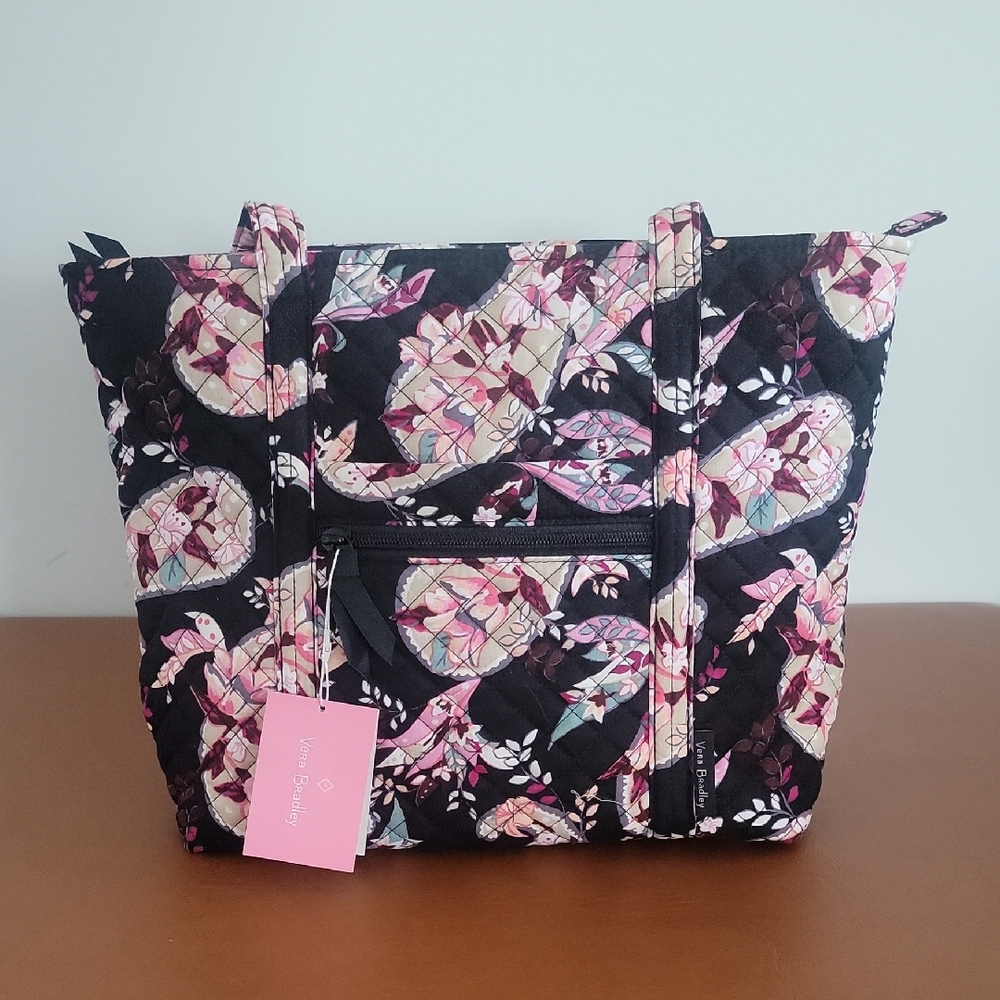 Woman's Vera Bradley Small Tote In Botanical Paisley For Breast Cancer Research